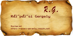 Répási Gergely névjegykártya