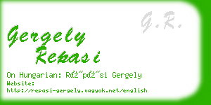 gergely repasi business card